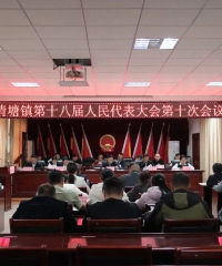 清塘镇第十八届人民代表大会第十次会议胜利召开
