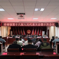 清塘镇第十八届人民代表大会第十次会议胜利召开