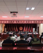 清塘镇第十八届人民代表大会第十次会议胜利召开
