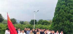 缅怀先烈志 赓续红色魂——清塘镇开展清明祭扫烈士墓活动